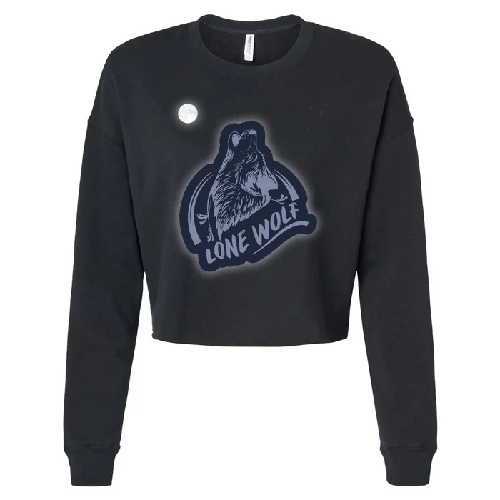 Lone Wolf Cropped Pullover Crew