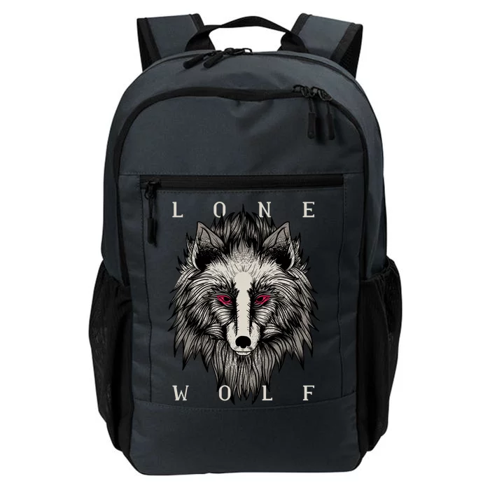 Lone Wolf Red Eyes Daily Commute Backpack