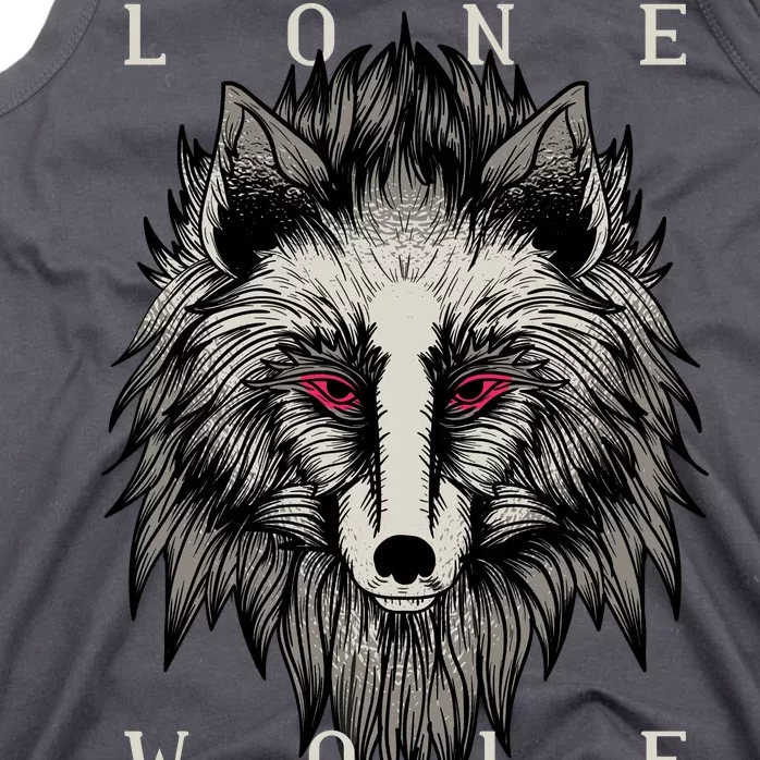 Lone Wolf Red Eyes Tank Top