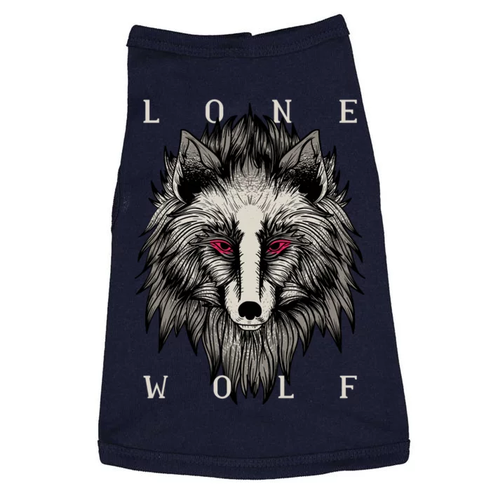 Lone Wolf Red Eyes Doggie Tank