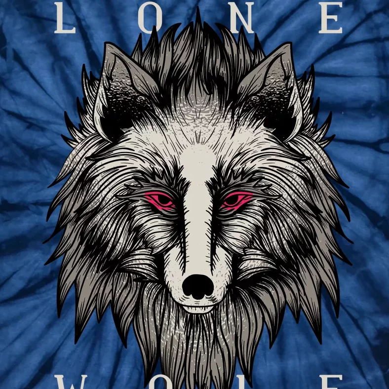 Lone Wolf Red Eyes Tie-Dye T-Shirt