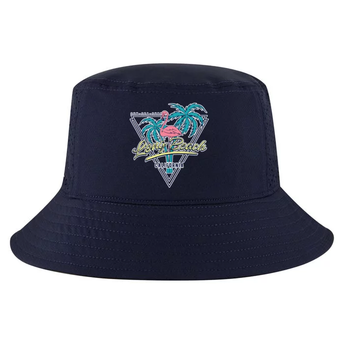 Long Beach California Retro Vibe Cool Comfort Performance Bucket Hat