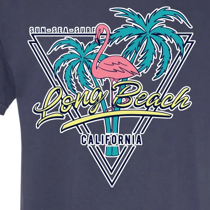 Long Beach California Retro Vibe Garment-Dyed Heavyweight T-Shirt