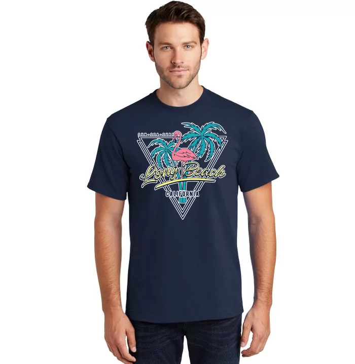 Long Beach California Retro Vibe Tall T-Shirt