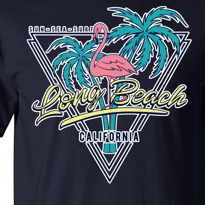 Long Beach California Retro Vibe Tall T-Shirt