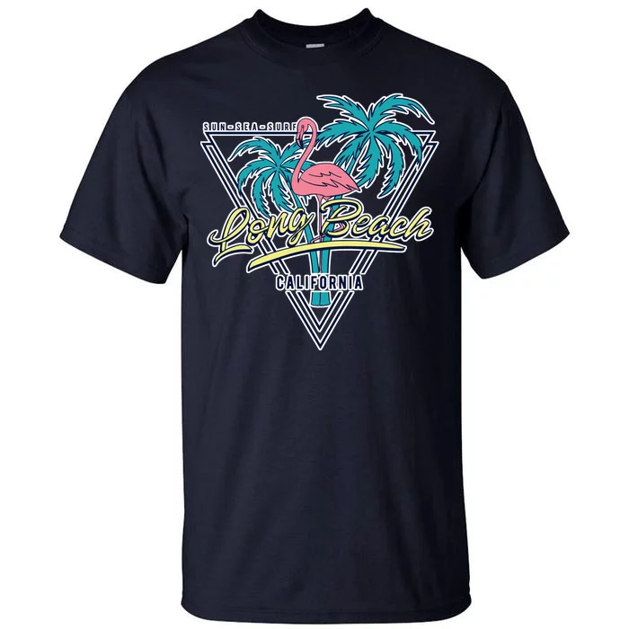 Long Beach California Retro Vibe Tall T-Shirt