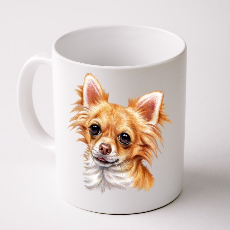 Long Haired Chihuahua Coffee Mug