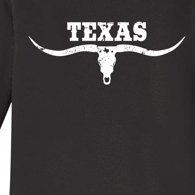 Longhorn Texas Baby Long Sleeve Bodysuit