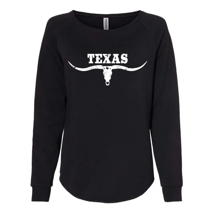 Longhorn Texas Womens California Wash Sweatshirt