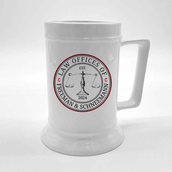 Law Offices Of Freeman & Schneemann Front & Back Beer Stein