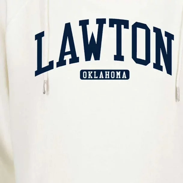 Lawton Oklahoma Ok College U.N.I.V.E.R..S.It.Y Style Womens Funnel Neck Pullover Hood