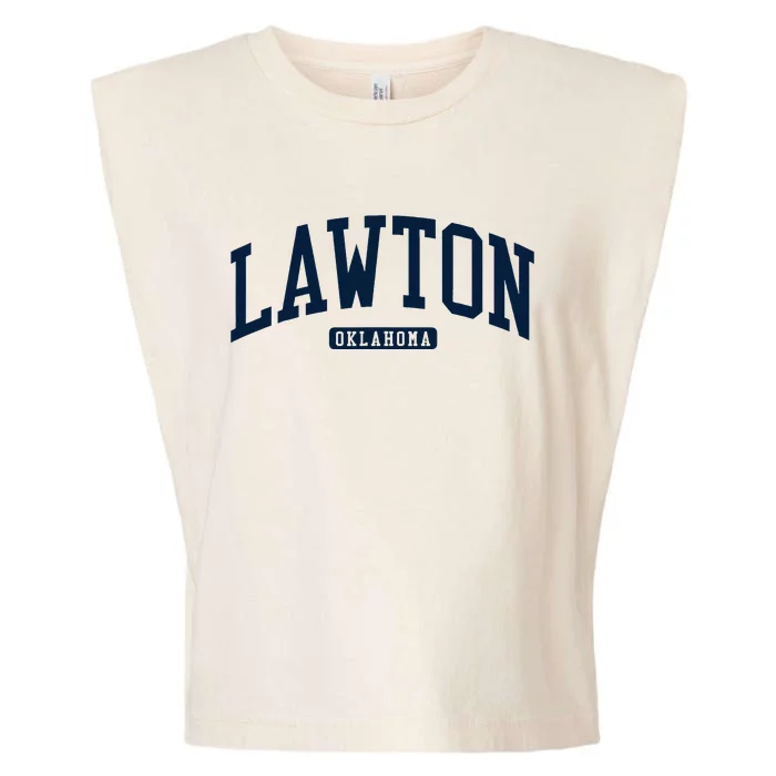 Lawton Oklahoma Ok College U.N.I.V.E.R..S.It.Y Style Garment-Dyed Women's Muscle Tee