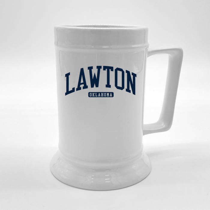 Lawton Oklahoma Ok College U.N.I.V.E.R..S.It.Y Style Front & Back Beer Stein