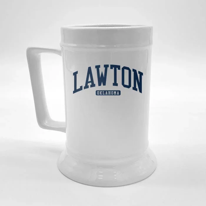 Lawton Oklahoma Ok College U.N.I.V.E.R..S.It.Y Style Front & Back Beer Stein