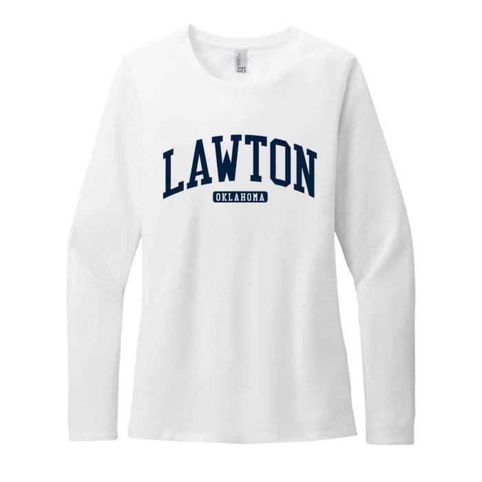 Lawton Oklahoma Ok College U.N.I.V.E.R..S.It.Y Style Womens CVC Long Sleeve Shirt