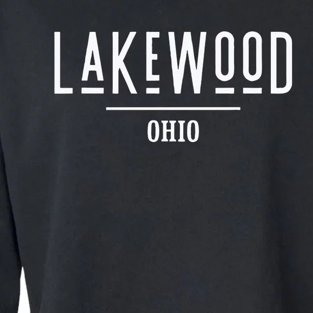 Lakewood Ohio Oh Hometown Souvenir Cropped Pullover Crew