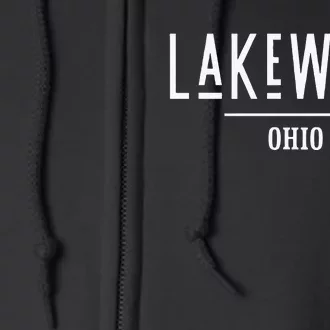 Lakewood Ohio Oh Hometown Souvenir Full Zip Hoodie