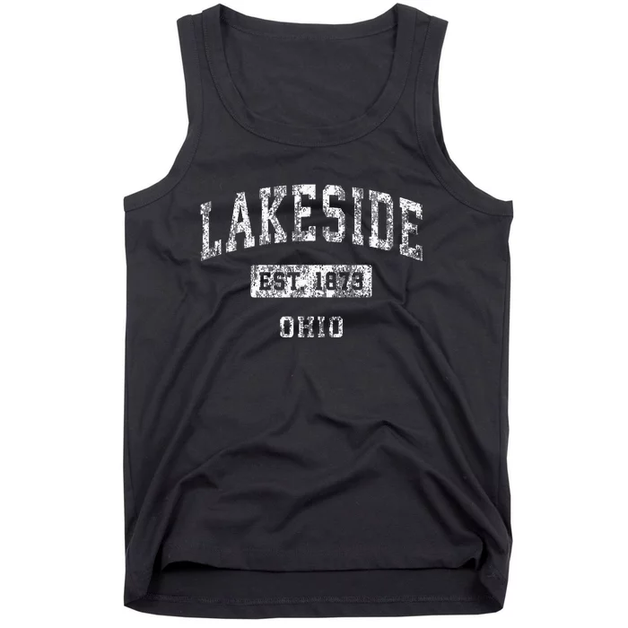 Lakeside Ohio Oh Vintage Established Sports Tank Top