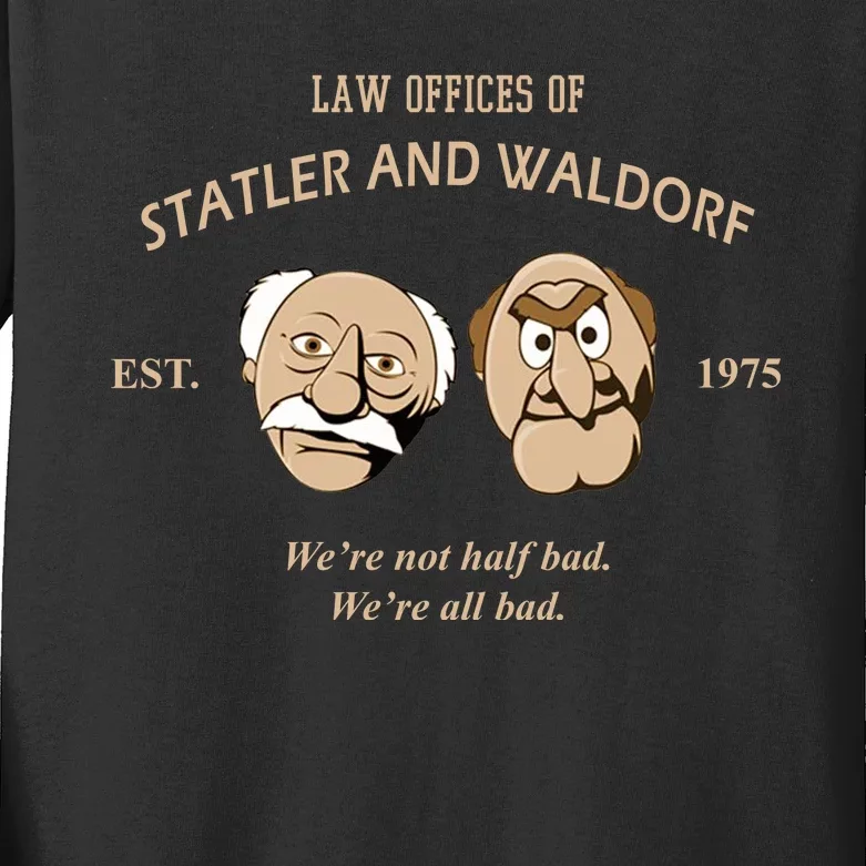 Law Offices Of Statler And Waldorf Est 1975 Kids Long Sleeve Shirt