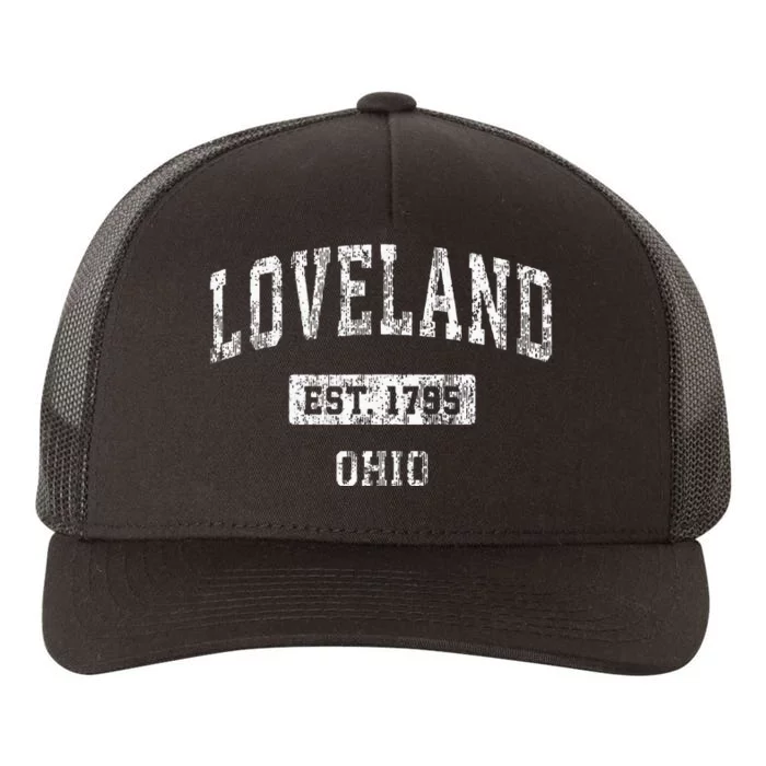 Loveland Ohio Oh Vintage Sports Established Yupoong Adult 5-Panel Trucker Hat