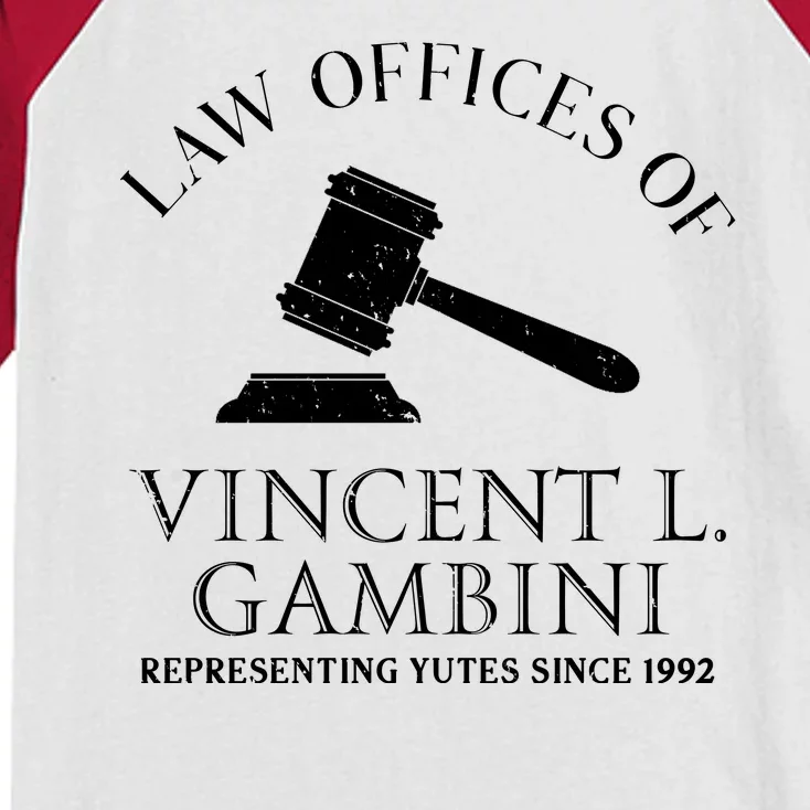 Law Offices Of Vincent Gambini 1992 Kids Colorblock Raglan Jersey