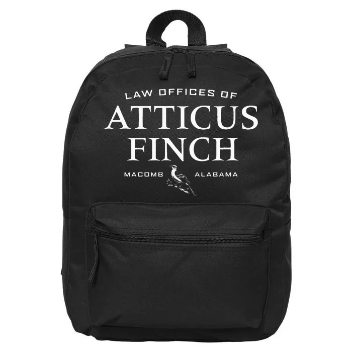 Law Offices Of Atticus Finch Mockingbird 16 in Basic Backpack