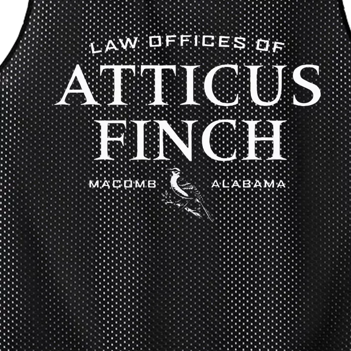 Law Offices Of Atticus Finch Mockingbird Mesh Reversible Basketball Jersey Tank