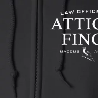 Law Offices Of Atticus Finch Mockingbird Full Zip Hoodie