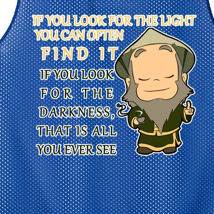 Look For The Light Not Darkness Uncle Iron Quote Mesh Reversible Basketball Jersey Tank