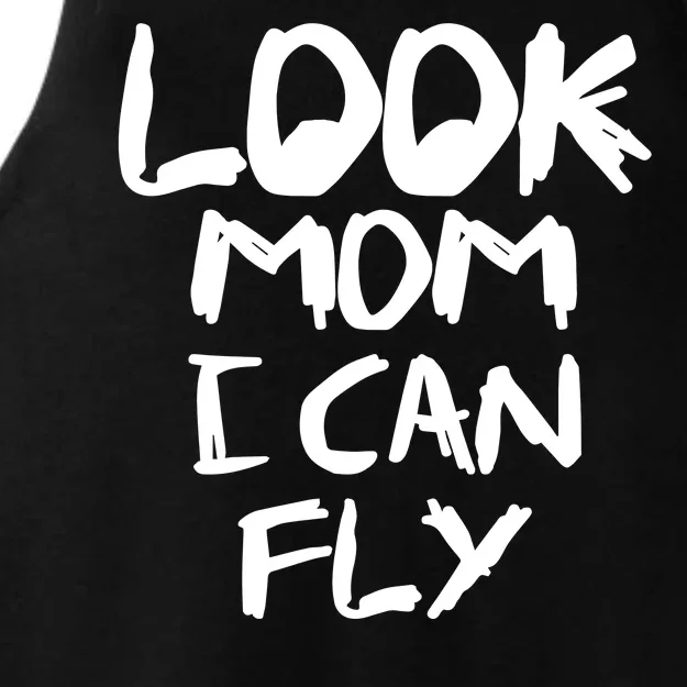 Look Mom I Can Fly Ladies Tri-Blend Wicking Tank