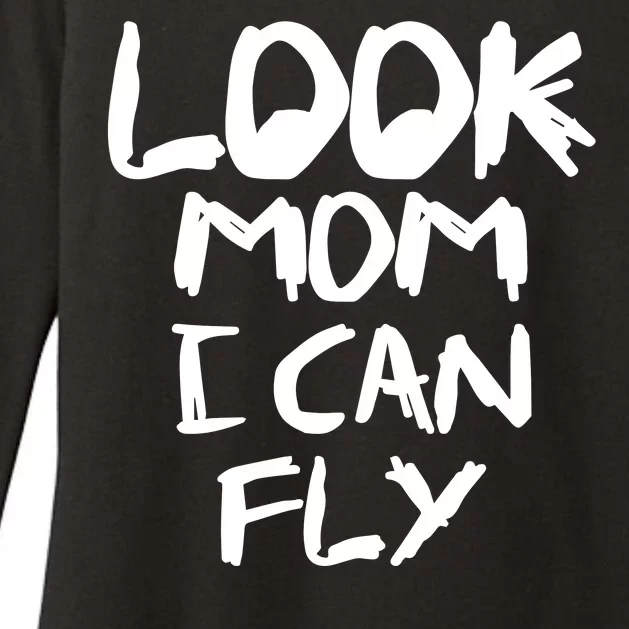 Look Mom I Can Fly Womens CVC Long Sleeve Shirt