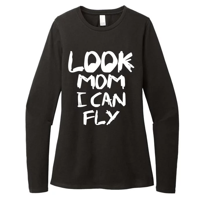 Look Mom I Can Fly Womens CVC Long Sleeve Shirt