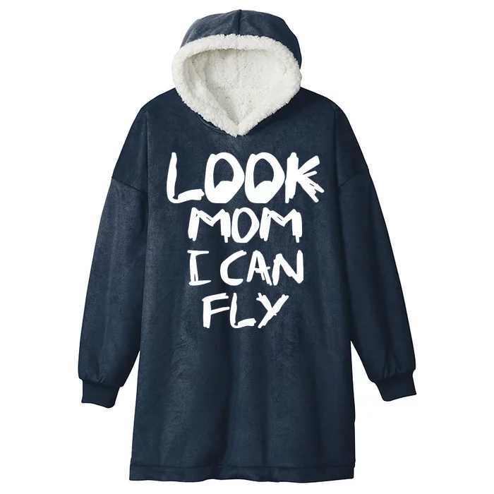 Look Mom I Can Fly Hooded Wearable Blanket