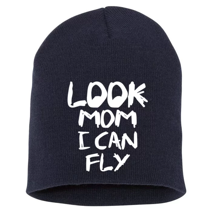 Look Mom I Can Fly Short Acrylic Beanie