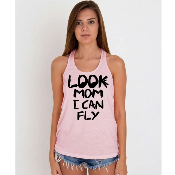 Look Mom I Can Fly Women's Knotted Racerback Tank