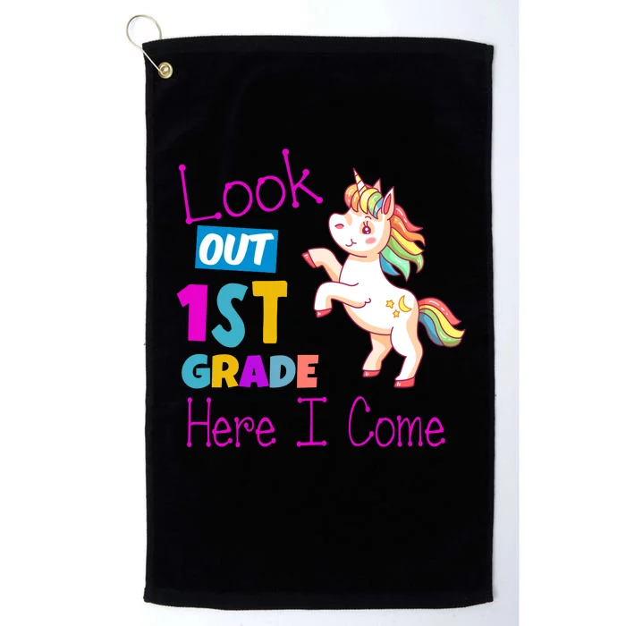 Look Out 1st Grade Here I Come Platinum Collection Golf Towel