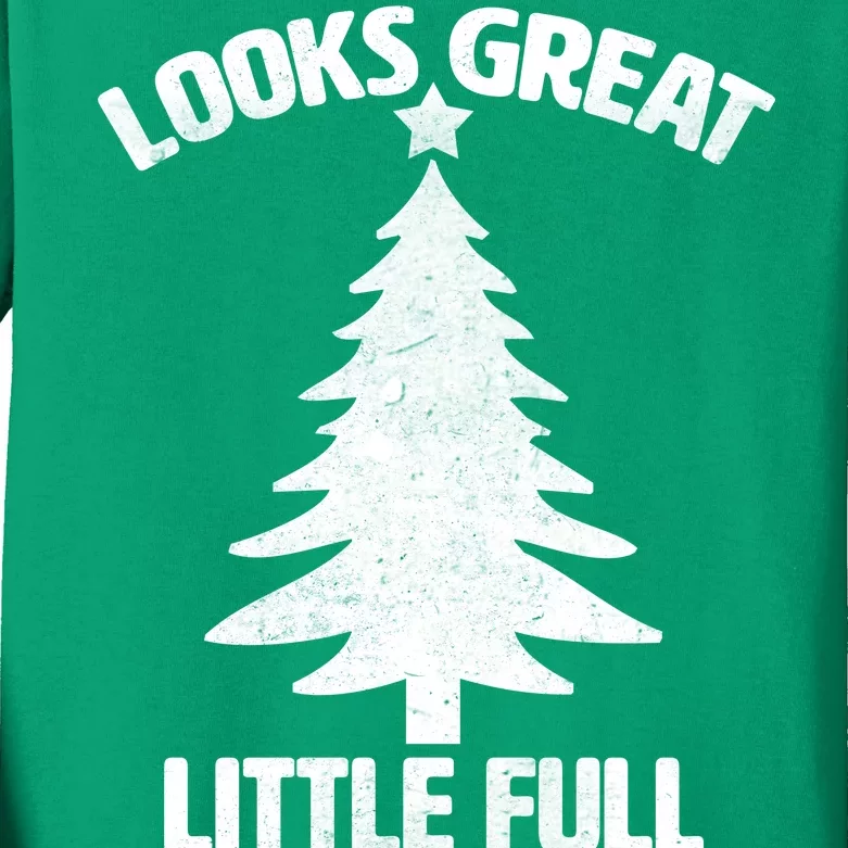 Looks Great Little Full Lotta Sap Funny Christmas Kids Long Sleeve Shirt