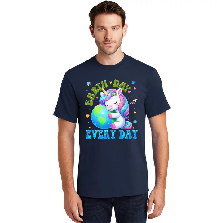 Love Our Planet Unicorn Earth Day Cute Tall T-Shirt