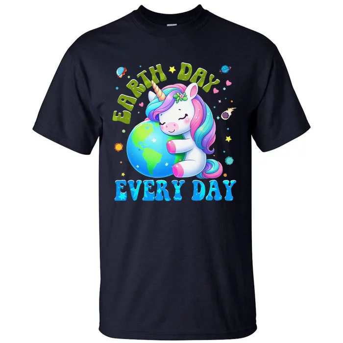 Love Our Planet Unicorn Earth Day Cute Tall T-Shirt