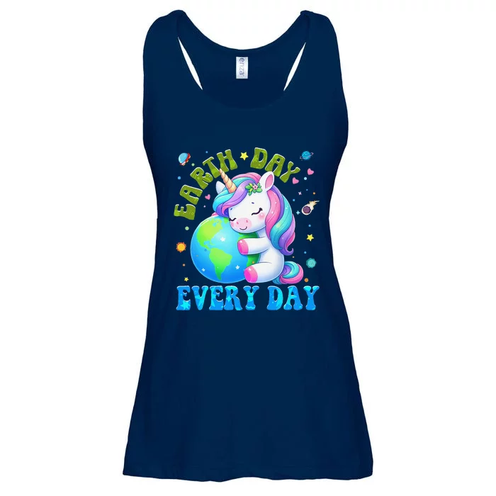 Love Our Planet Unicorn Earth Day Cute Ladies Essential Flowy Tank