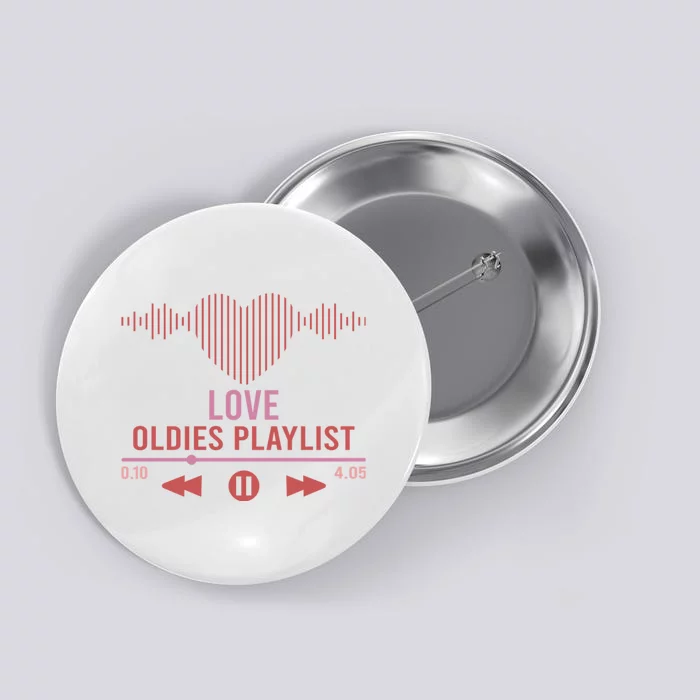 Love Oldies Playlist Heart Music Button