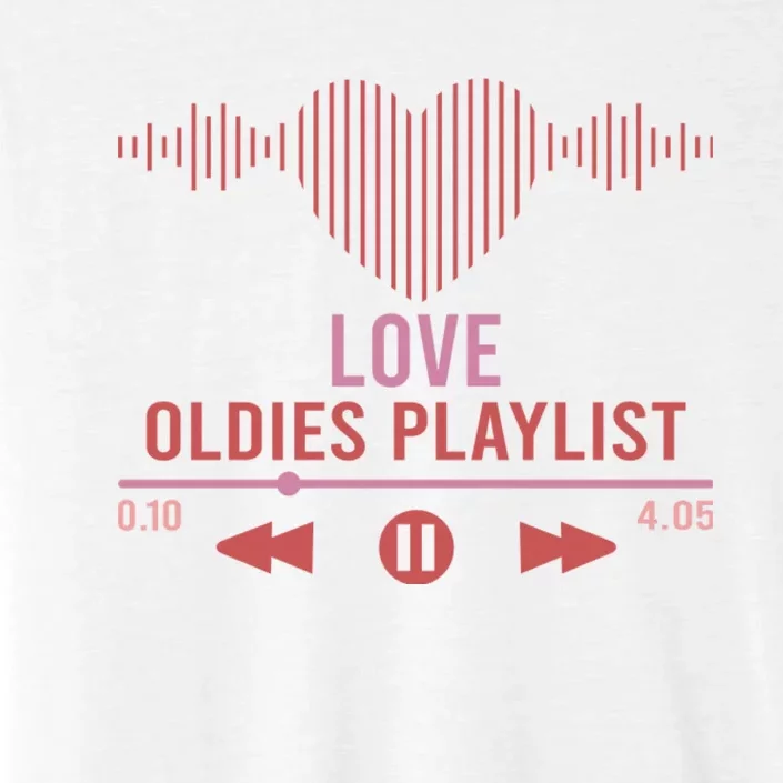 Love Oldies Playlist Heart Music ChromaSoft Performance T-Shirt