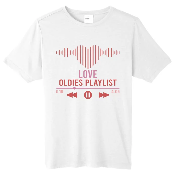 Love Oldies Playlist Heart Music ChromaSoft Performance T-Shirt