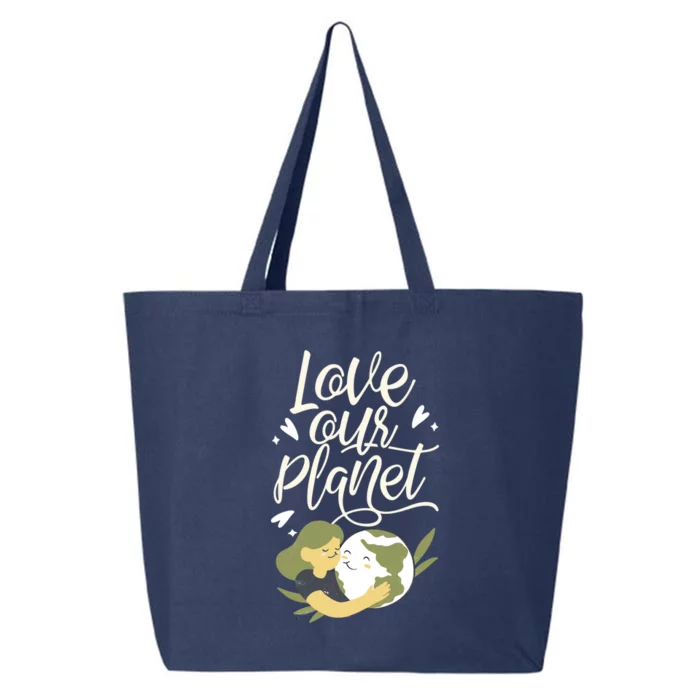 Love Our Planet Earth Day Conservation Nature Save Cute Gift 25L Jumbo Tote