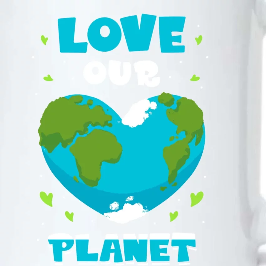 Love Our Planet Nature Conservation Save Earth Day Gift Black Color Changing Mug