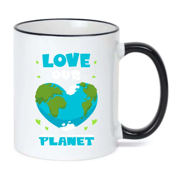 Love Our Planet Nature Conservation Save Earth Day Gift Black Color Changing Mug