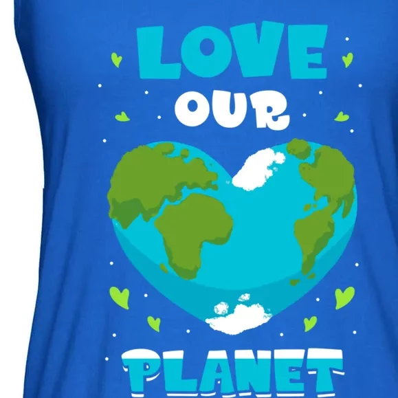 Love Our Planet Nature Conservation Save Earth Day Gift Ladies Essential Flowy Tank