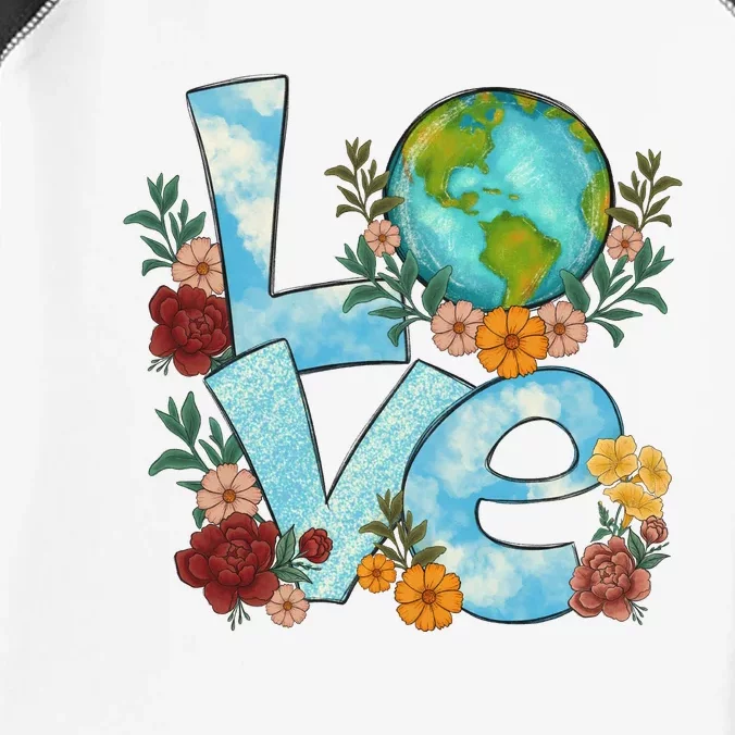 Love Our Planet Floral Earth Day Infant Baby Jersey Bodysuit