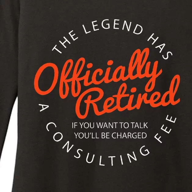 Le.Gend Of.Ficially Retired Funny Retirement Womens CVC Long Sleeve Shirt