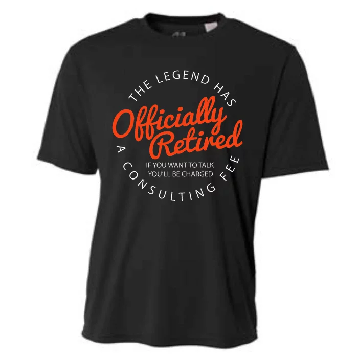 Legend Officially Retired 's Funny Retirement Cooling Performance Crew T-Shirt